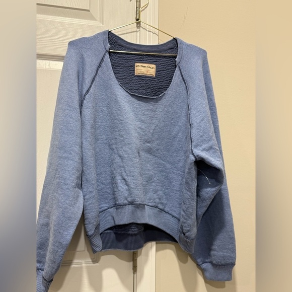 Free People Tops | Free People We The Free Midnight Pullover in ski blue Size: S - Picture 1 of 10